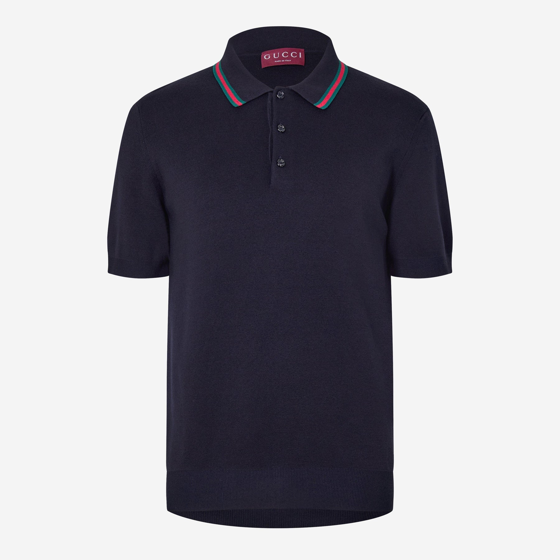 Silk Cotton Polo Shirt With Web