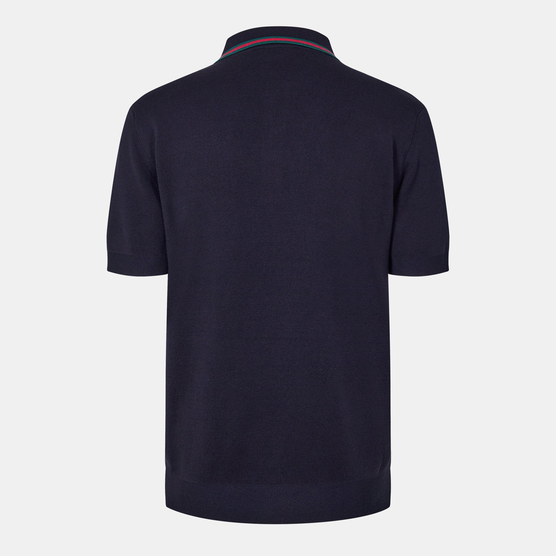 Silk Cotton Polo Shirt With Web