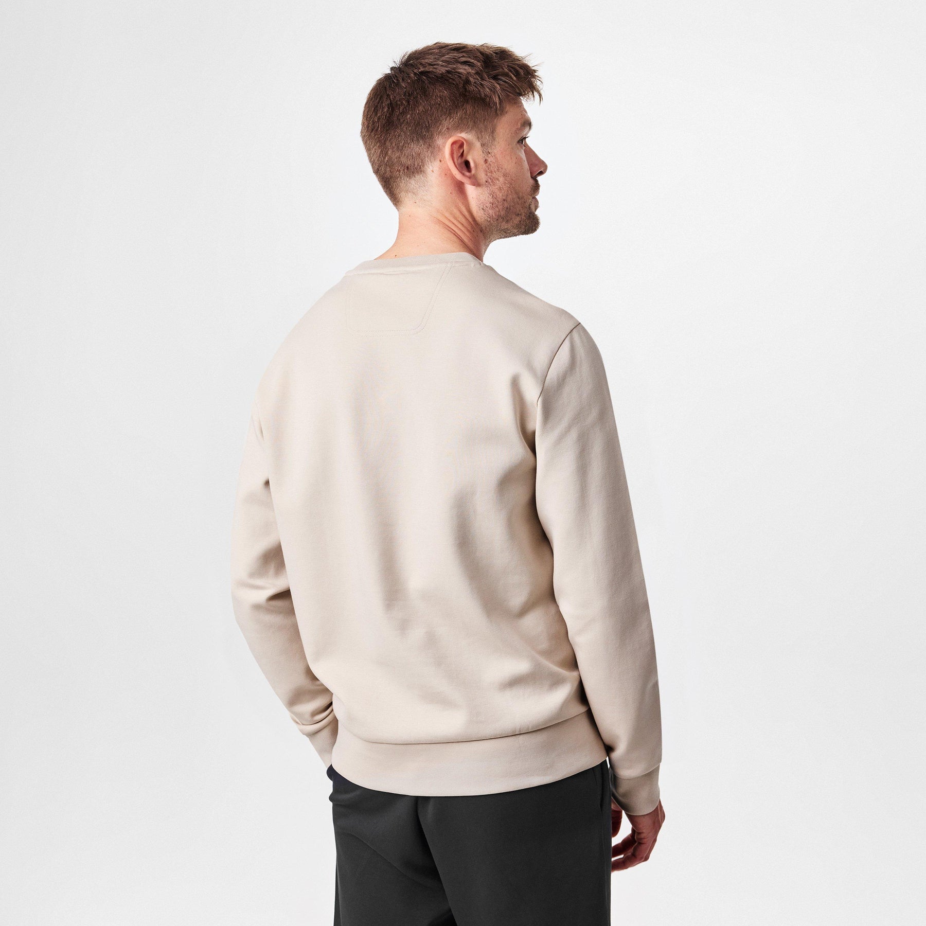 Stretch Cotton Logo Sweatshirt