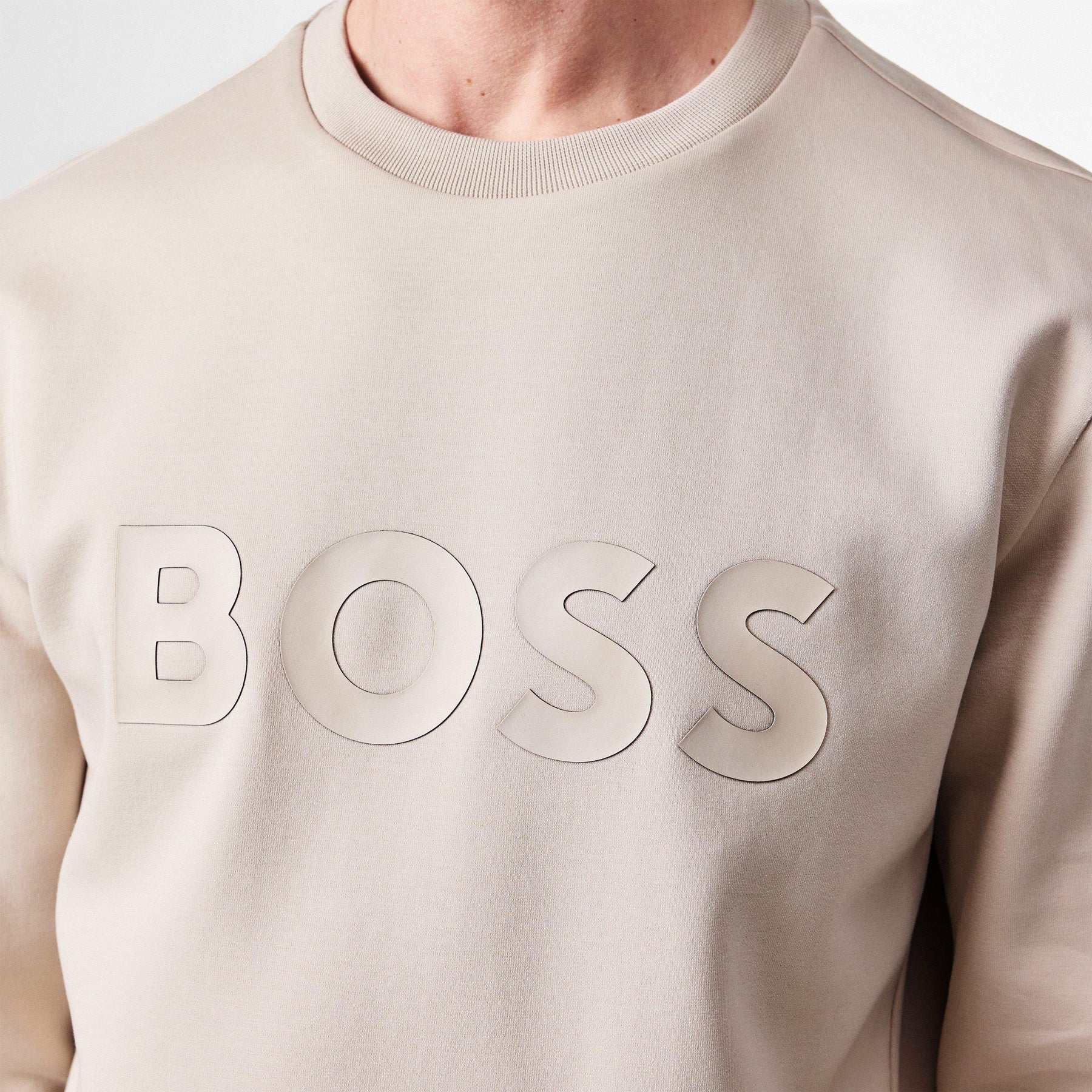 Stretch Cotton Logo Sweatshirt
