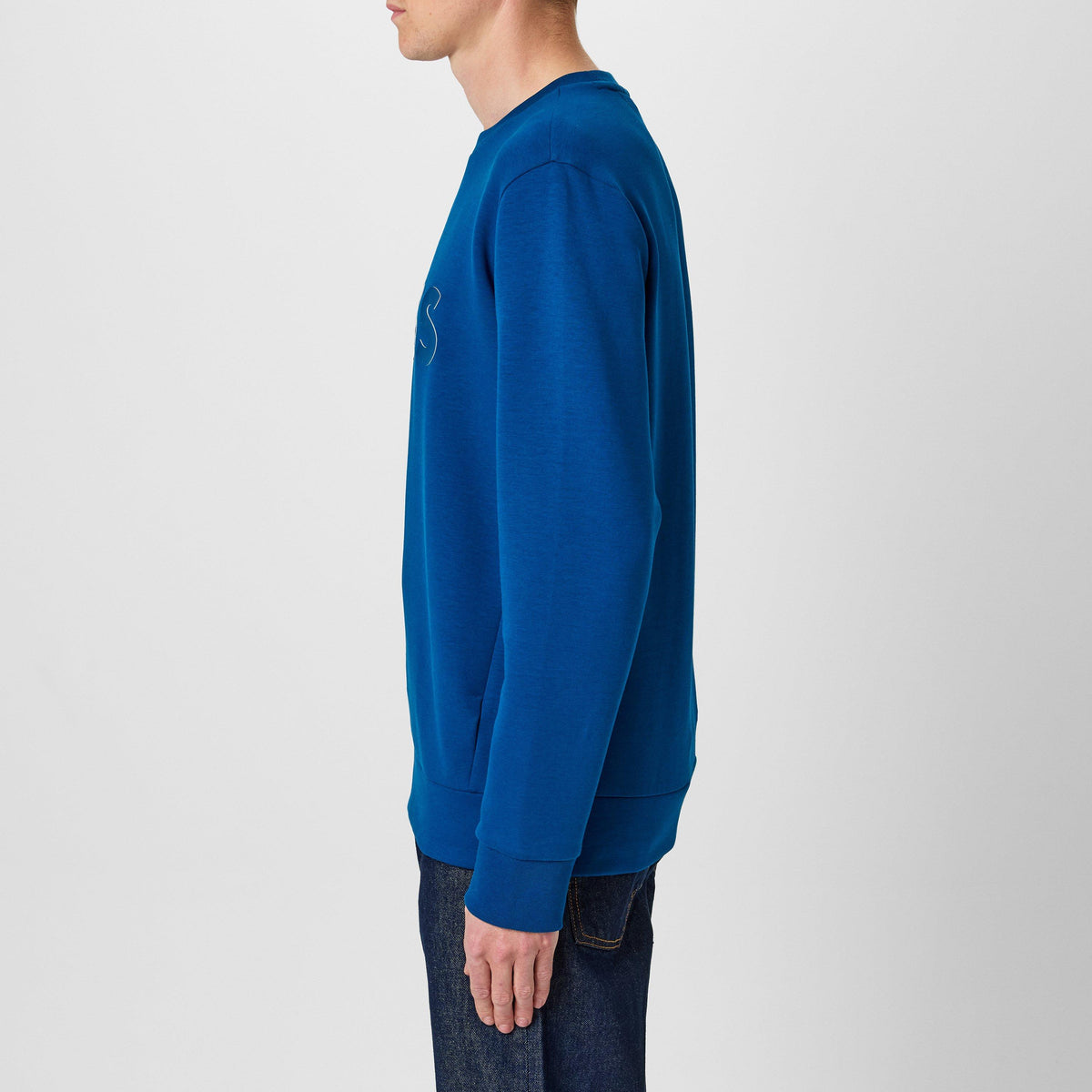Stretch Cotton Logo Sweatshirt