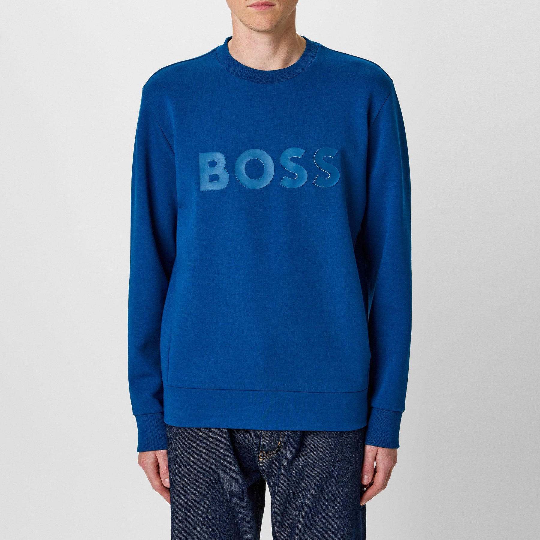 Men's Salbo Stretch Cotton Logo Sweatshirt, Signature Branding