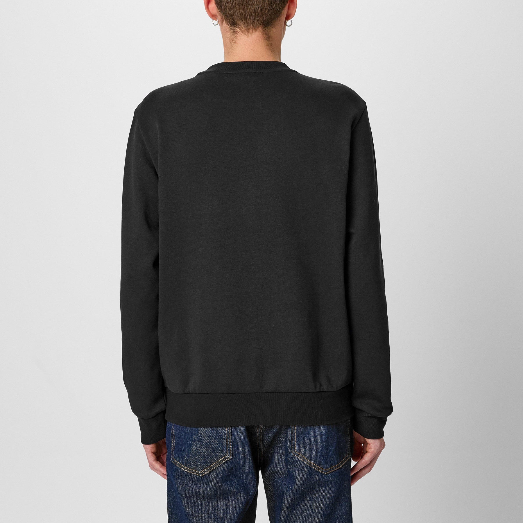 Logo Patch Crewneck Sweater