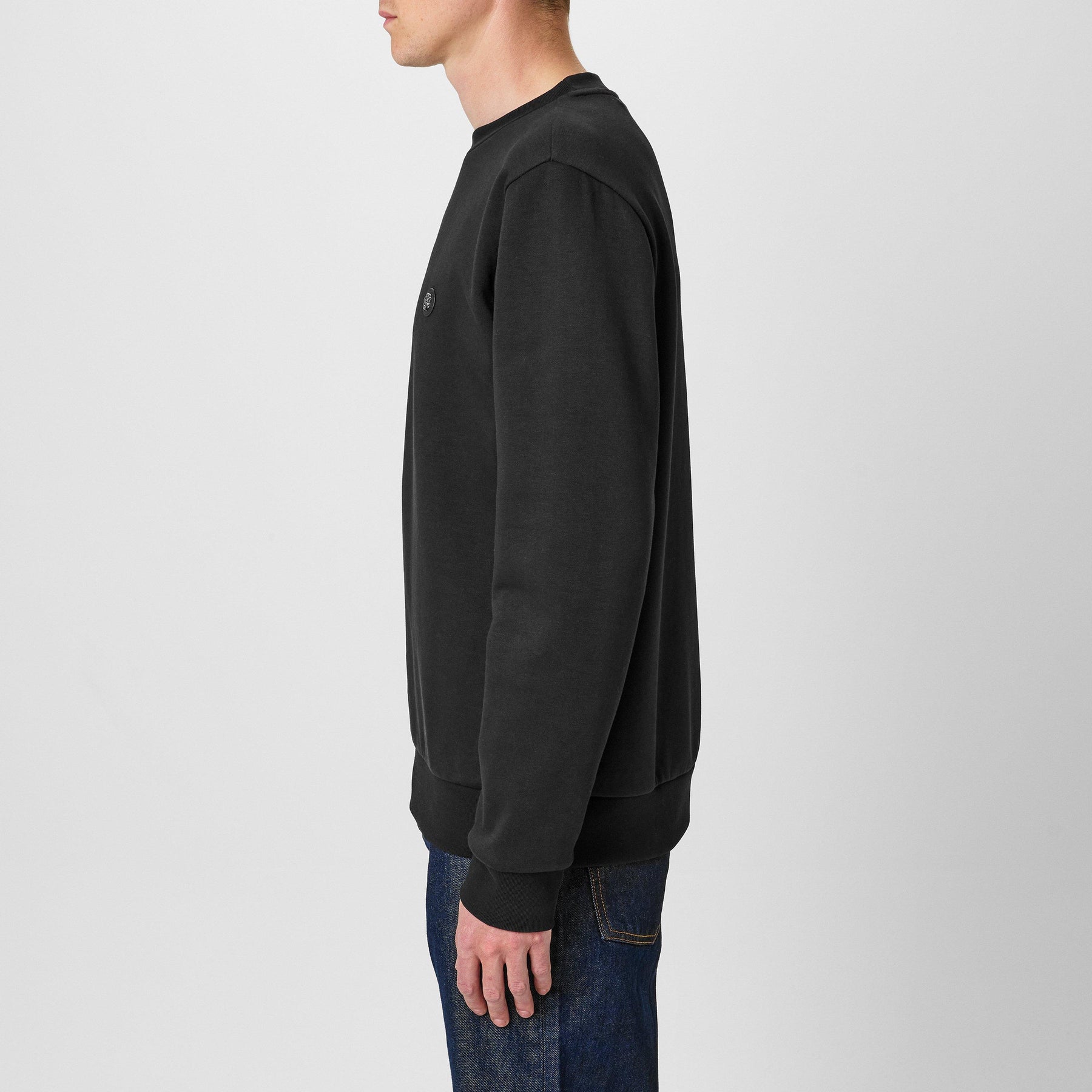 Logo Patch Crewneck Sweater