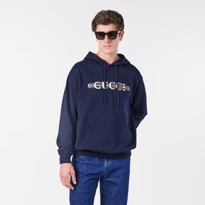 Printed Cotton Jersey Hooded Sweatshirt