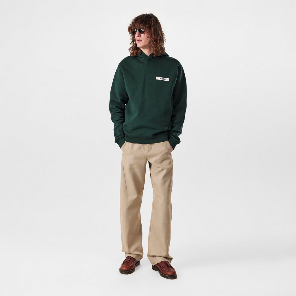 Men's Logo Cotton Gros Grain Hoodie