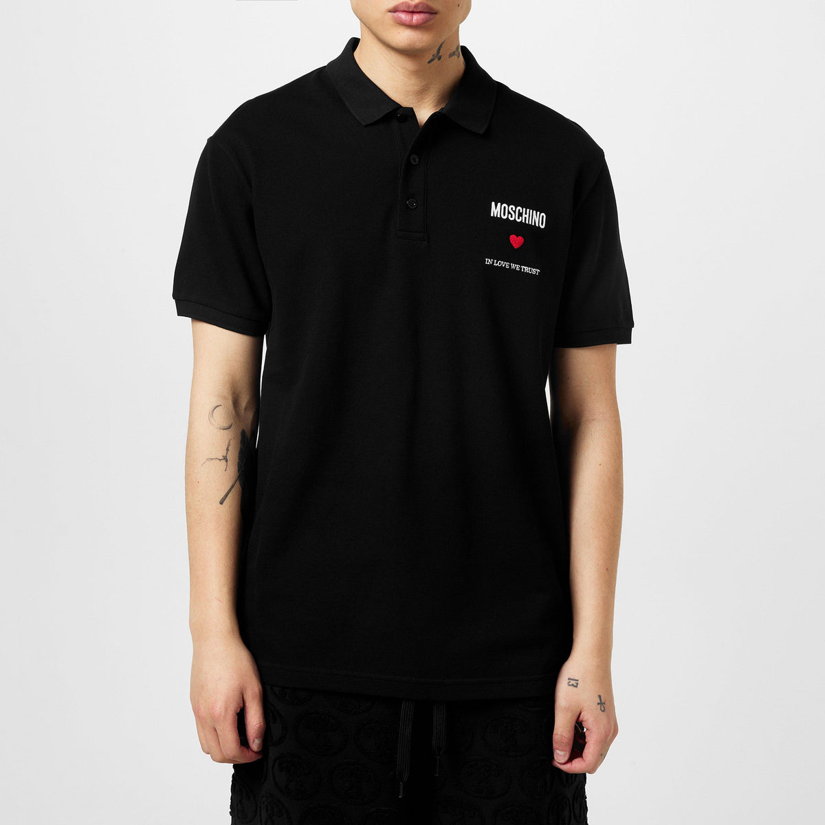 Embroidered In Love We Trust Polo Shirt