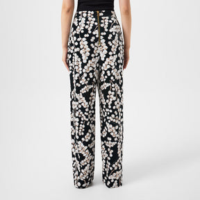 Velvet Printed Trousers