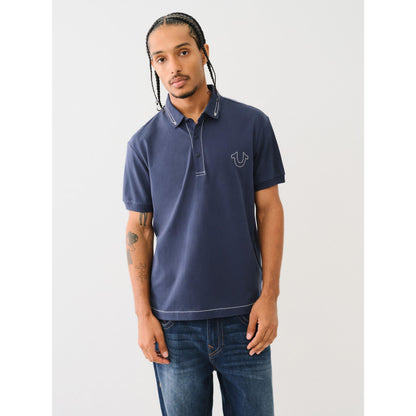 Big T Embroidered Polo Shirt