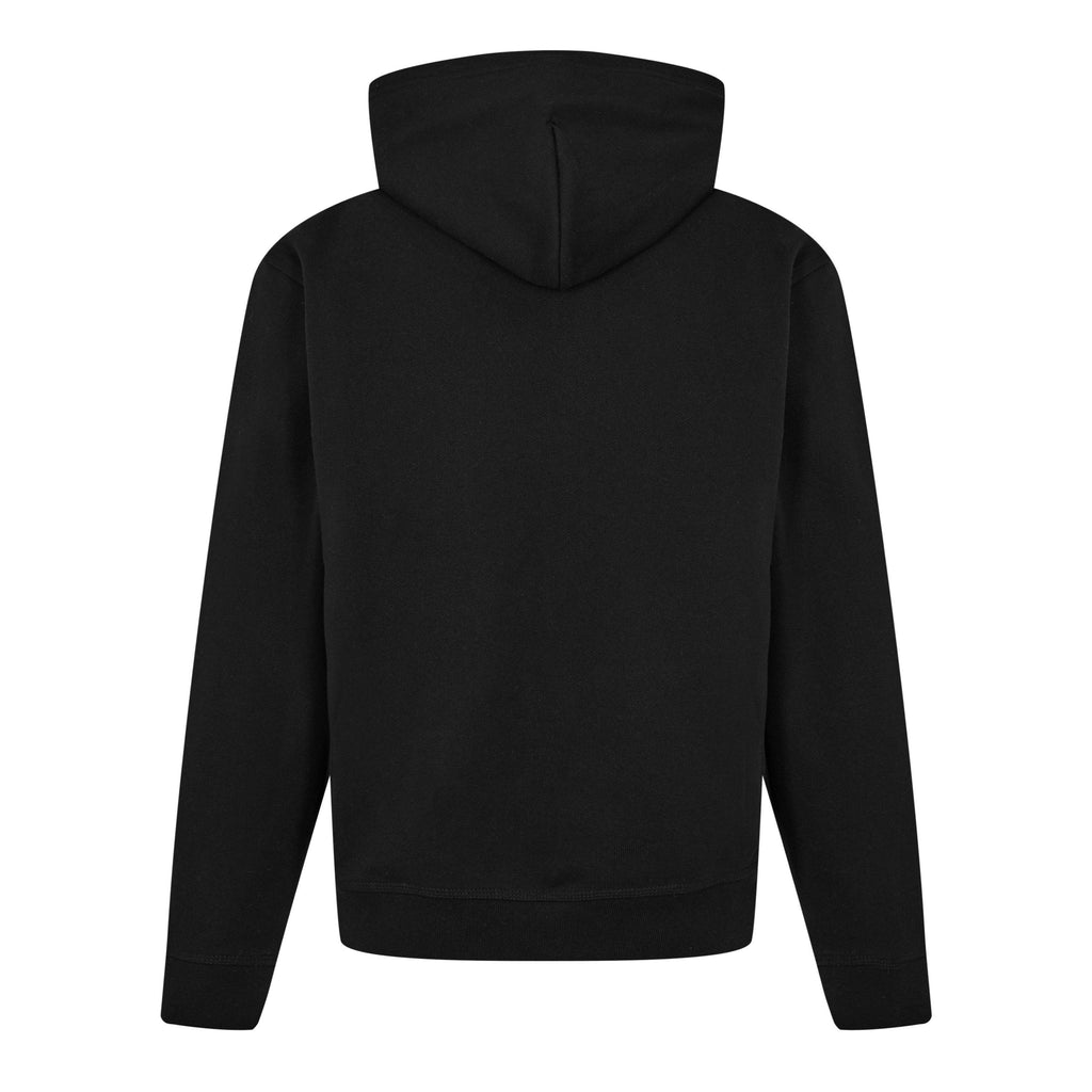 Check Label Zipped Hoodie