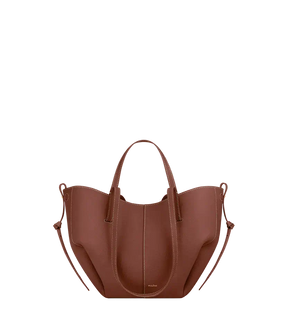Polene Cyme Mini Edition Textured Cognac - Size: One Size Bags | Shop From The Mirage