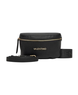 Black Shoulder Bag with Zip Pocket