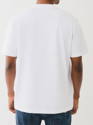 FLAME EMBROIDERED LOGO TEE