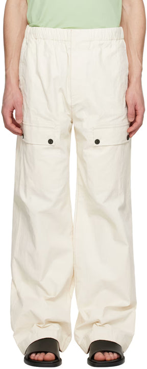 Ferragamo Off-White Drawstring Trousers
