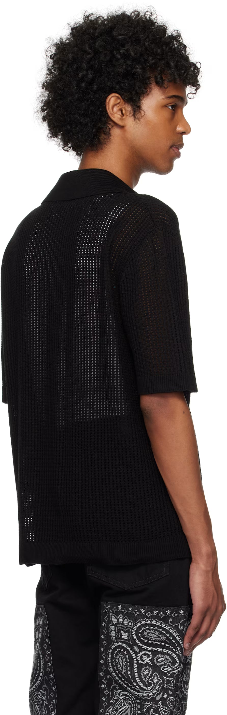 Black Mesh Shirt