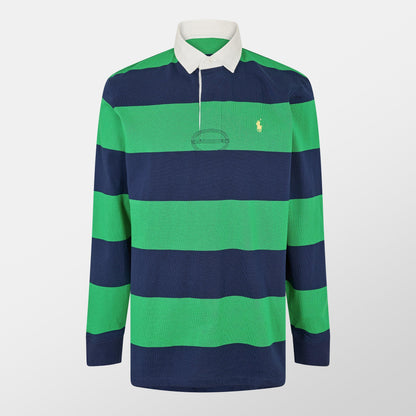 Men's Stripe Rugby Polo Shirt
