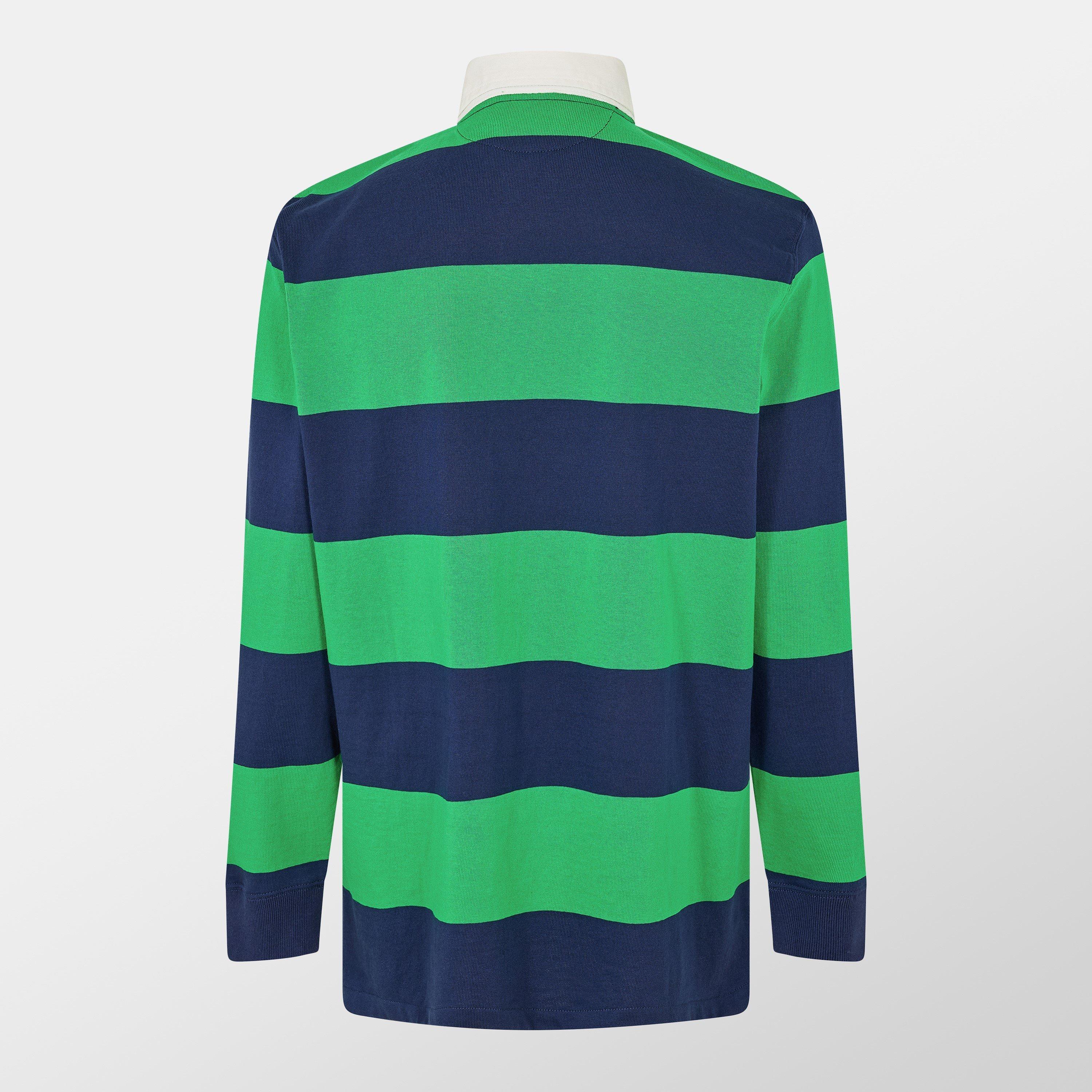 Men's Stripe Rugby Polo Shirt