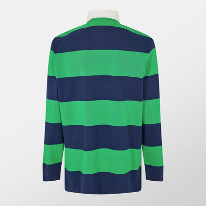 Men's Stripe Rugby Polo Shirt