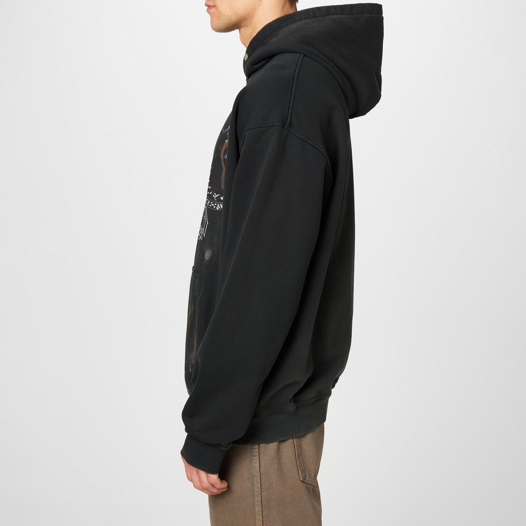 Men's Thoroughbred Over The Head Hoodie with Popper Fastening