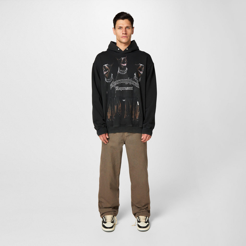 Men's Thoroughbred Over The Head Hoodie with Popper Fastening