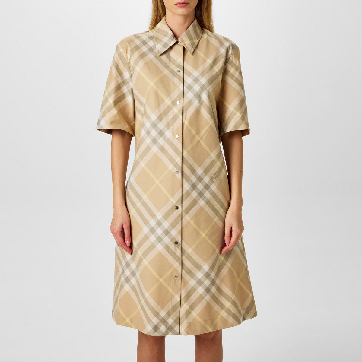Vintage Check Pattern Dress
