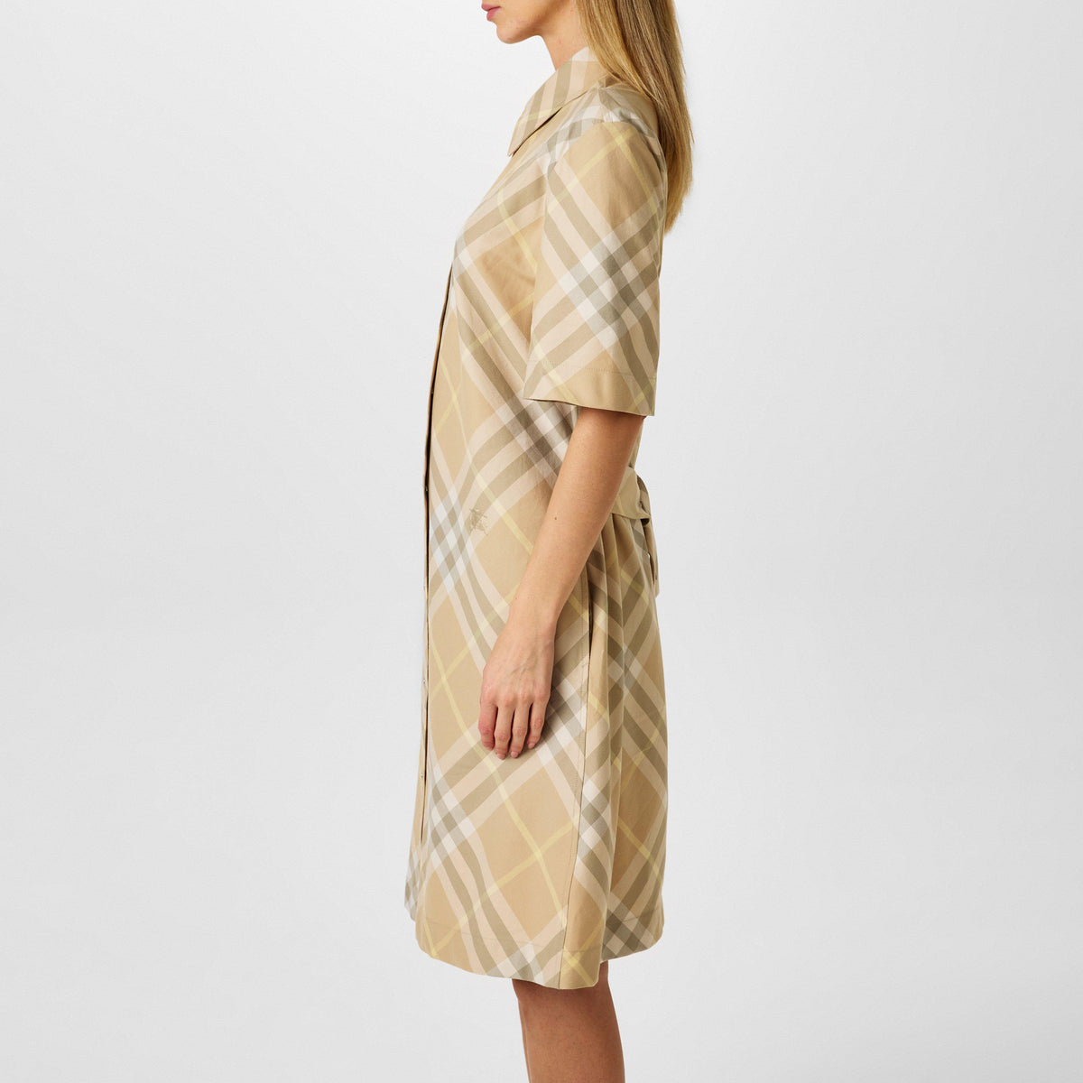 Vintage Check Pattern Dress