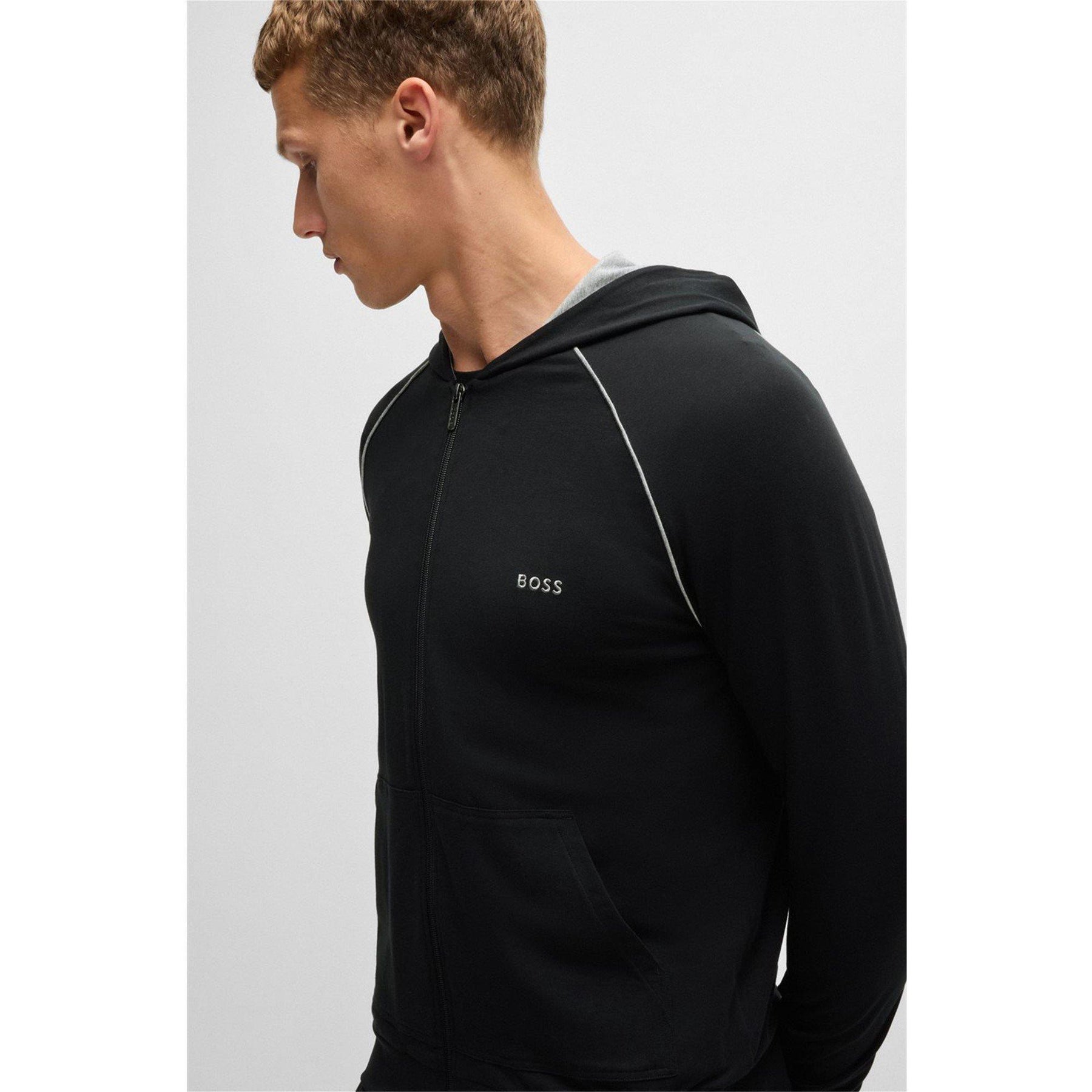 Men's MixMatch Zipped Hoodie, Full-Zip Closure