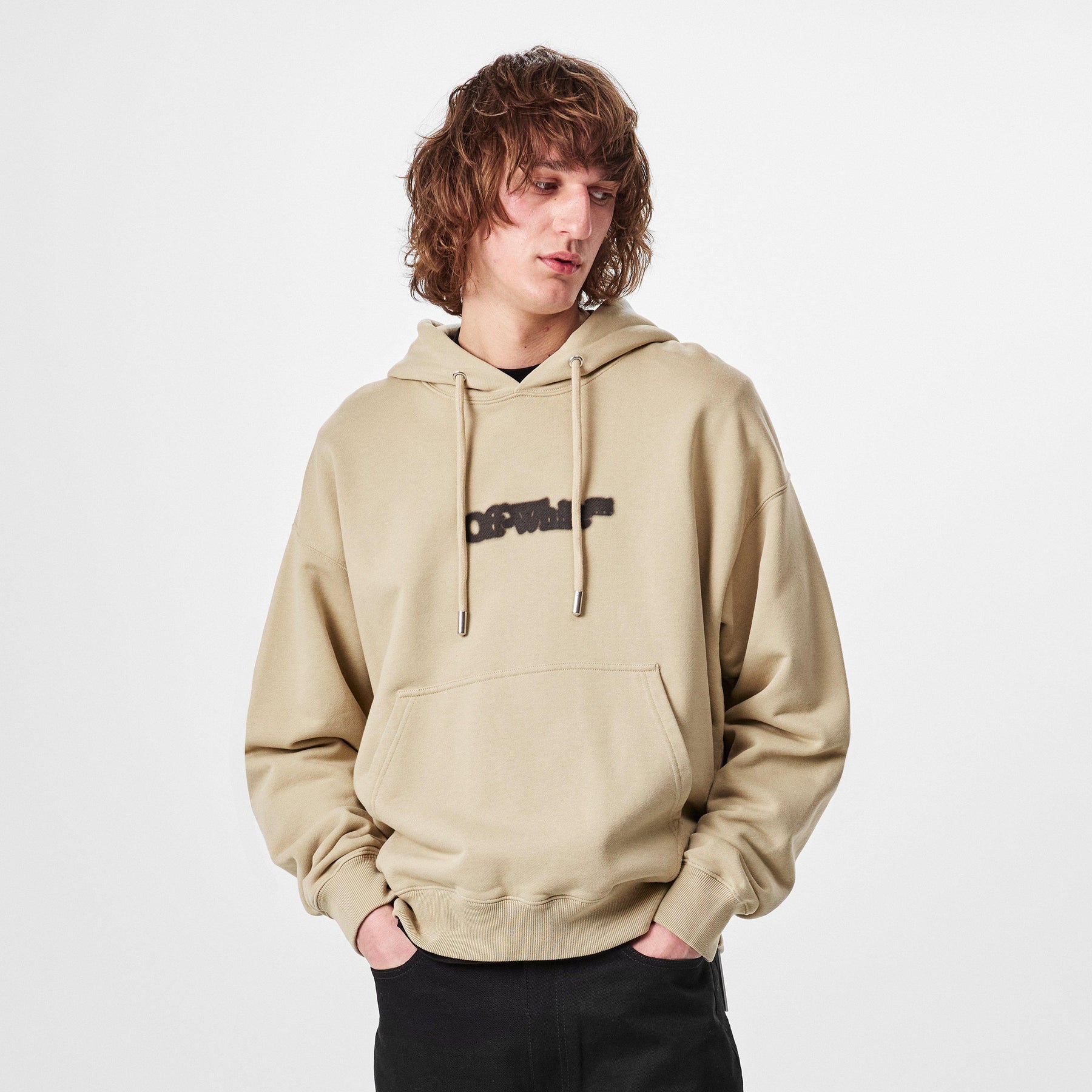Men's Spray Arrow Hoodie, Graffiti Design