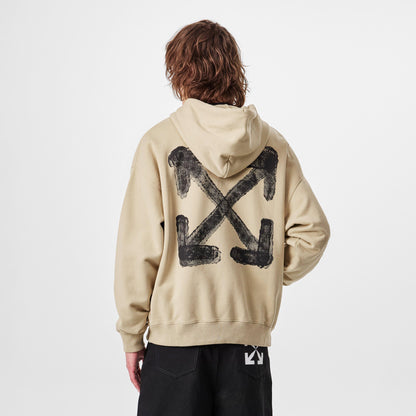 Graffiti Spray Arrow Cotton Long Sleeve Hoodie