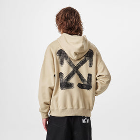 Men's Spray Arrow Hoodie, Graffiti Design