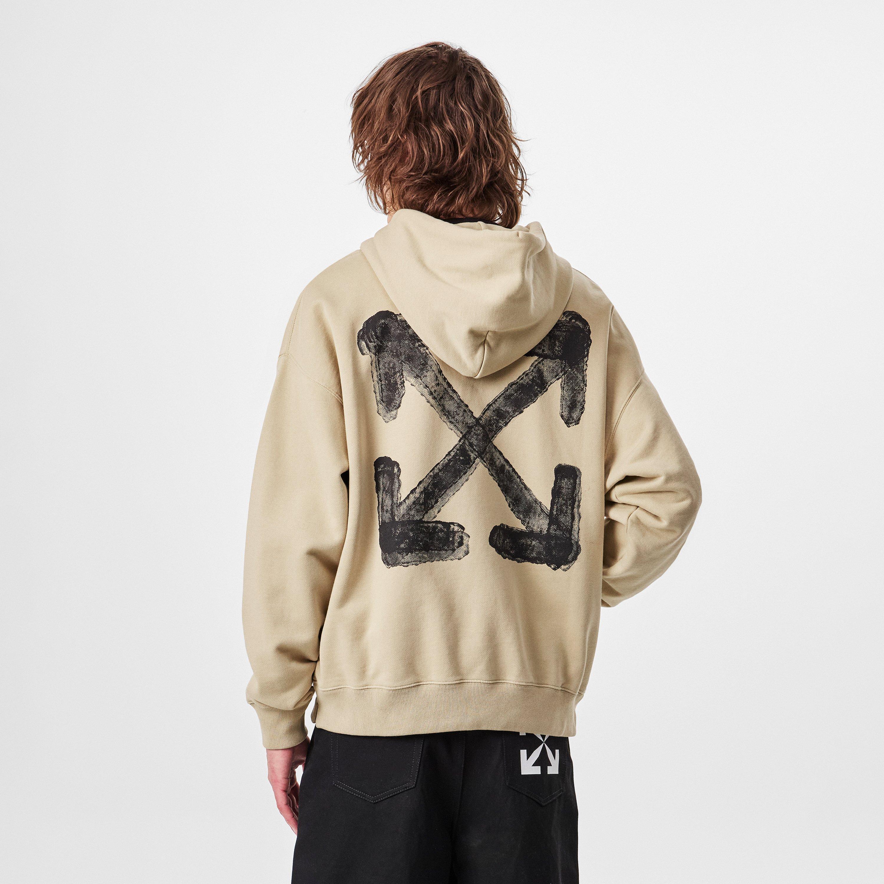 Men's Spray Arrow Hoodie, Graffiti Design