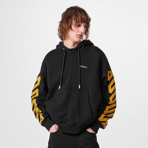 Men's Tape Hoodie with Bold Logo Design