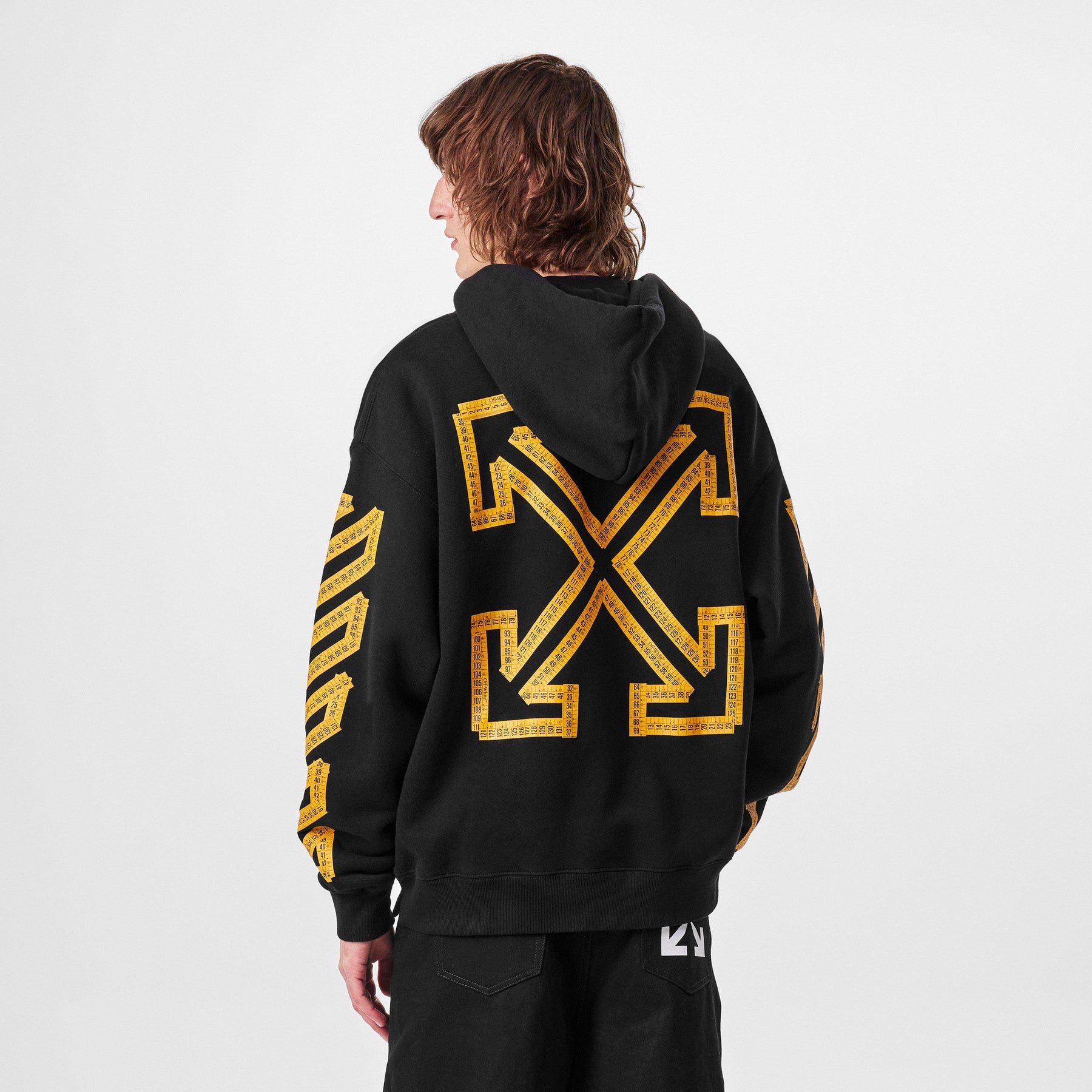 Men's Tape Hoodie with Bold Logo Design