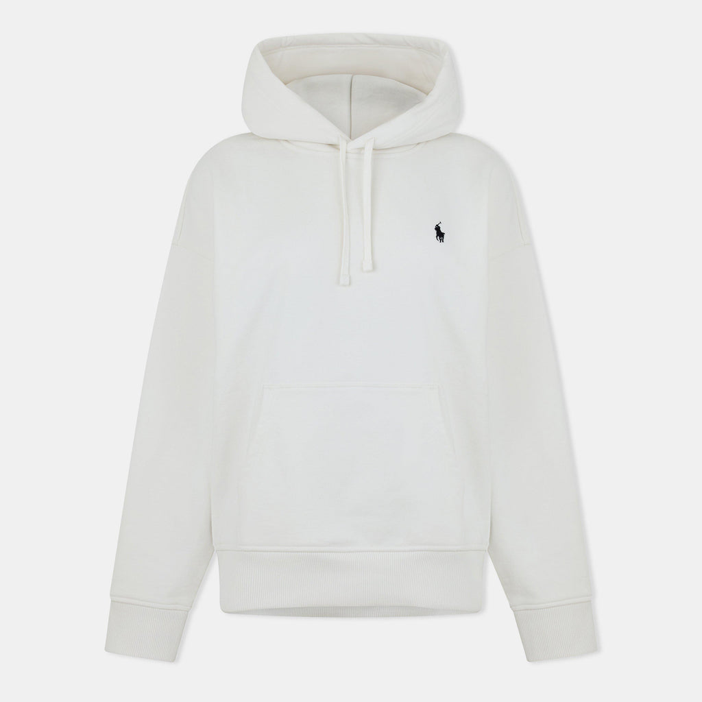 Relaxed Fit Logo Fleece Hoodie