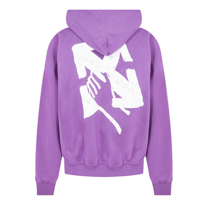 Hand Arrow Cotton Oversized Fit Over the Head Hoodie