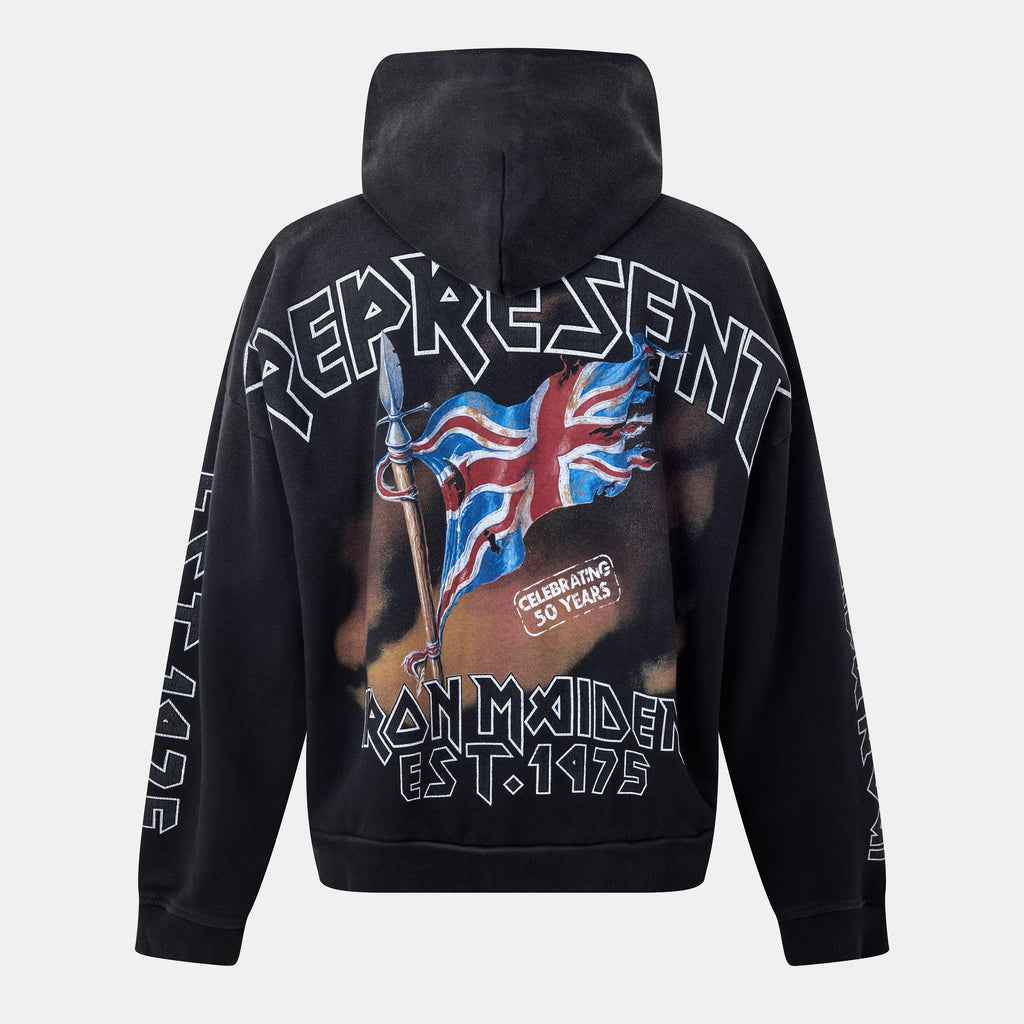 Men's x Iron Maiden Steed Hoodie, Bold Fashion-Metal Fusion