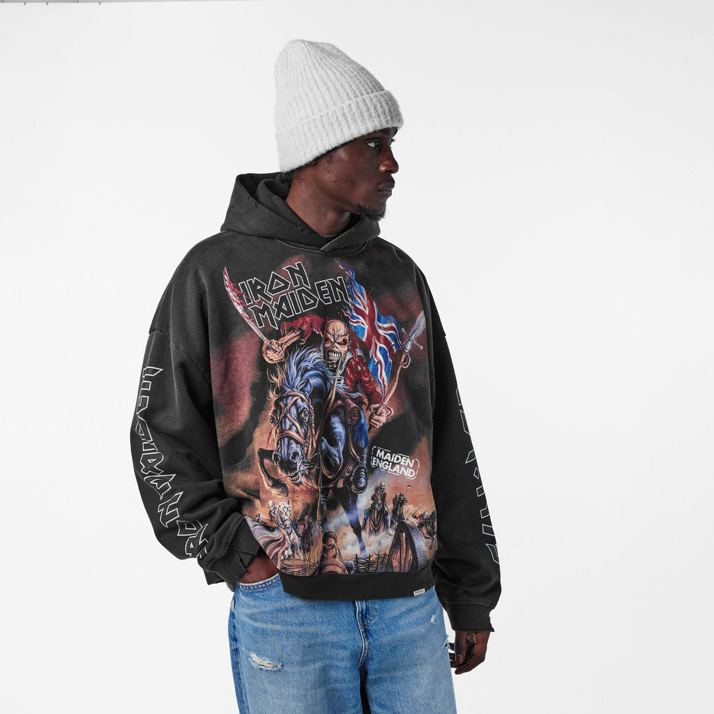 Men's x Iron Maiden Steed Hoodie, Bold Fashion-Metal Fusion