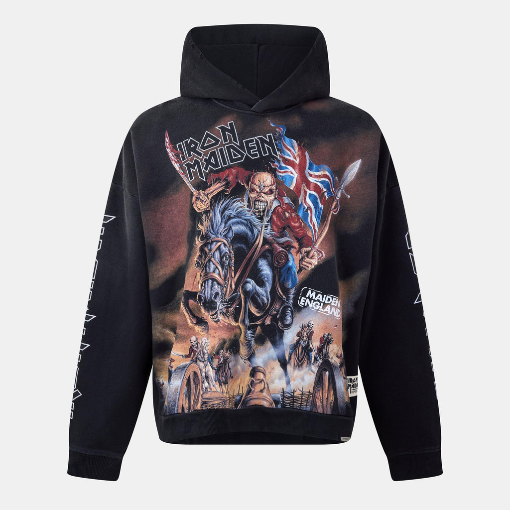 Men's x Iron Maiden Steed Hoodie, Bold Fashion-Metal Fusion