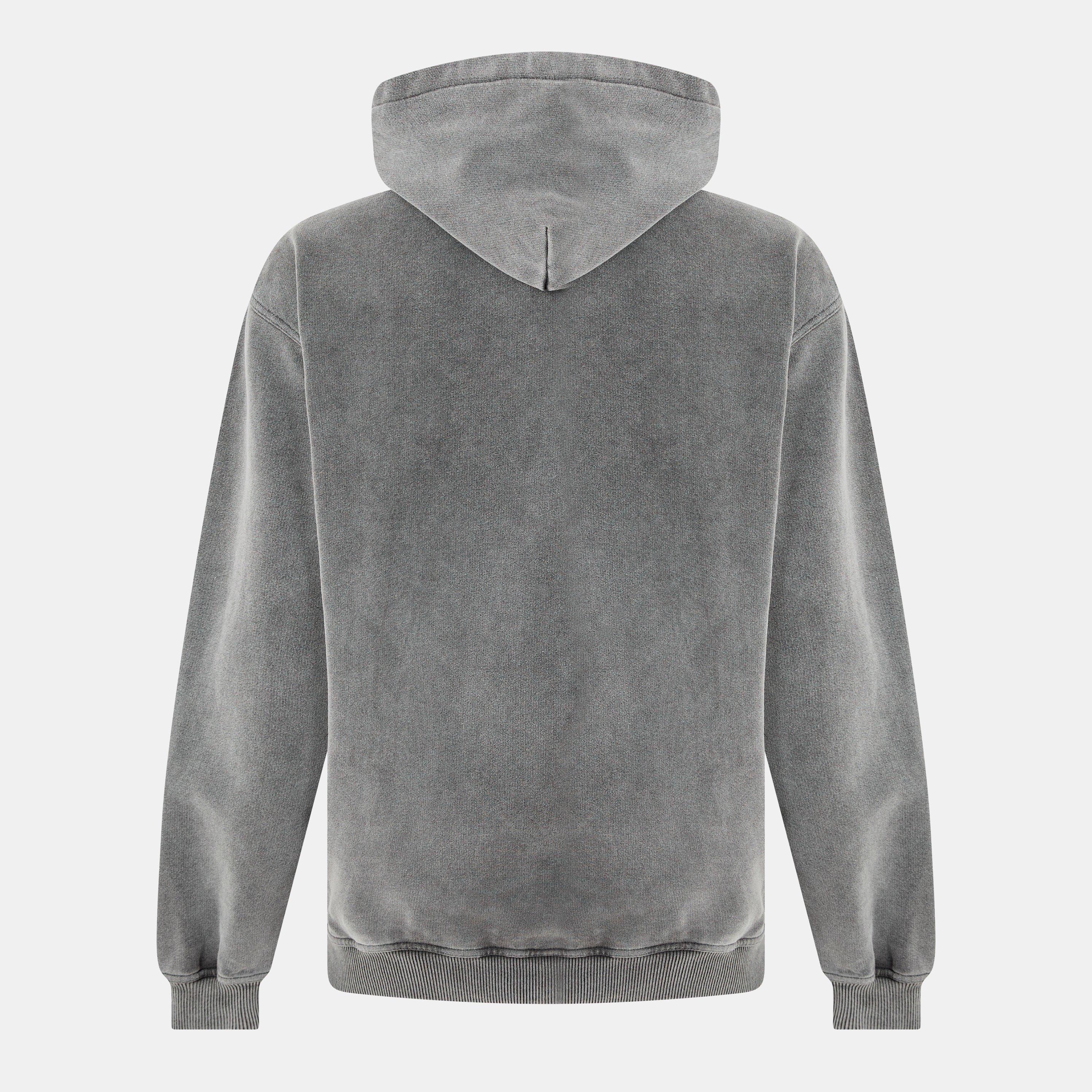Script Cotton Long Sleeve Over the Head Hoodie