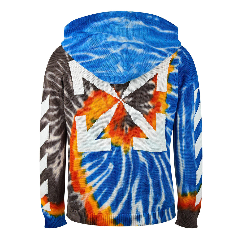 Men's Diag Tie Dye All-Over Pattern Hoodie