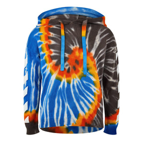 Men's Diag Tie Dye All-Over Pattern Hoodie