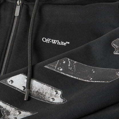 Metal Arrow Zip Hoodie