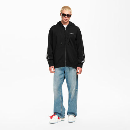 Metal Arrow Zip Hoodie