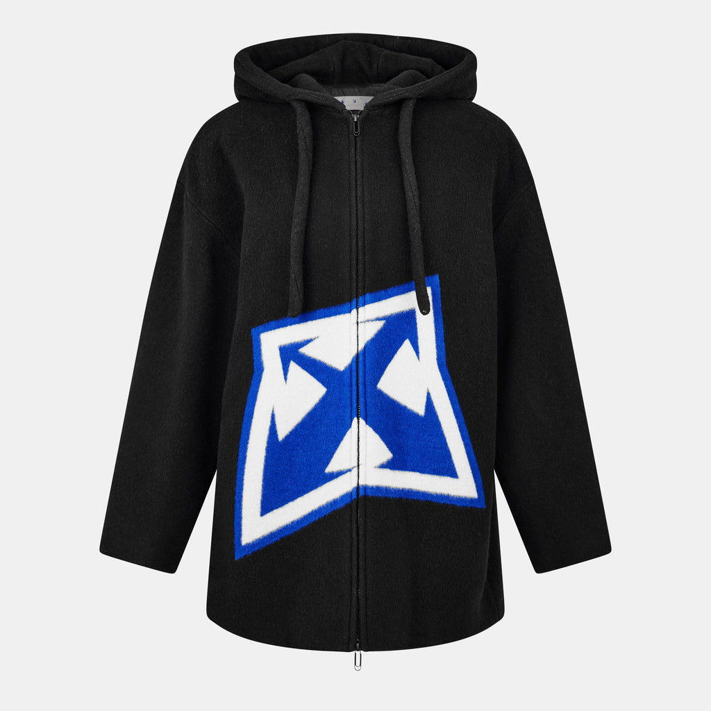 Men's Wool Zipped Hoodie Jacket