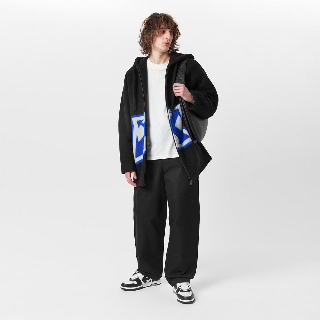 Men's Wool Zipped Hoodie Jacket