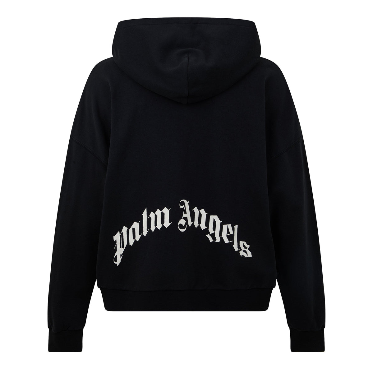 Curved Logo Zip Hoodie