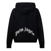 Curved Logo Zip Hoodie