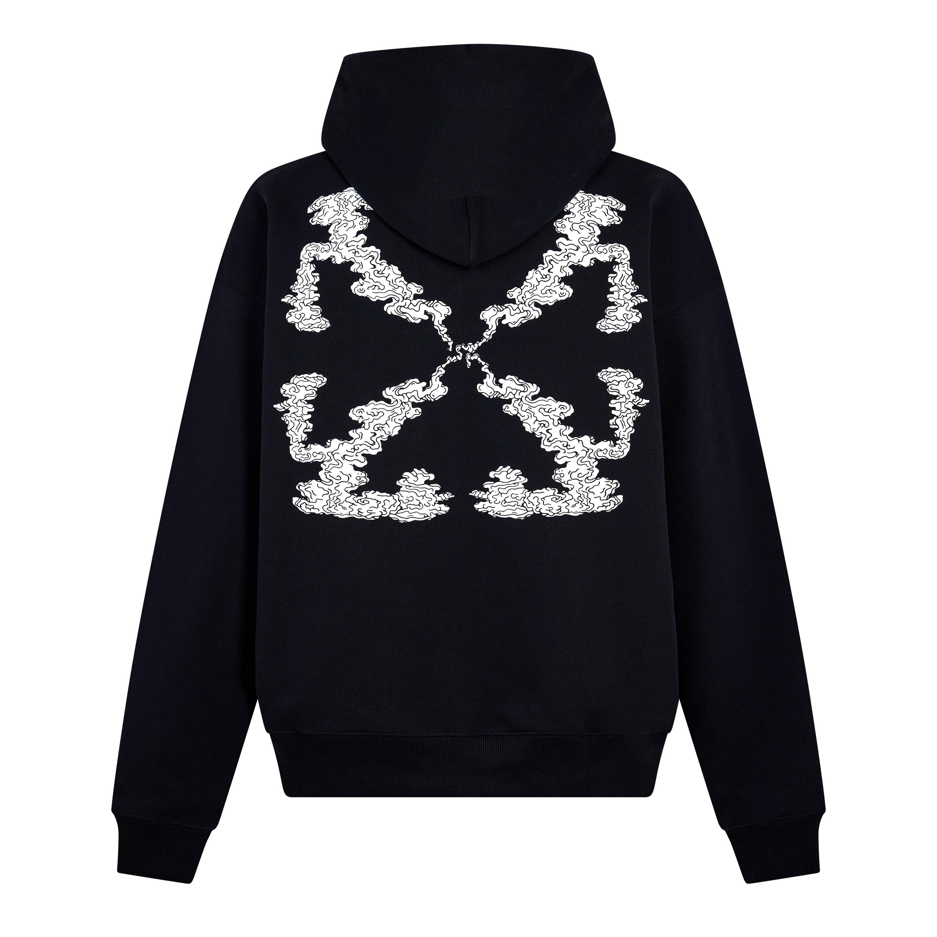 Cloud Arrow Sketch Pull Over Hoodie