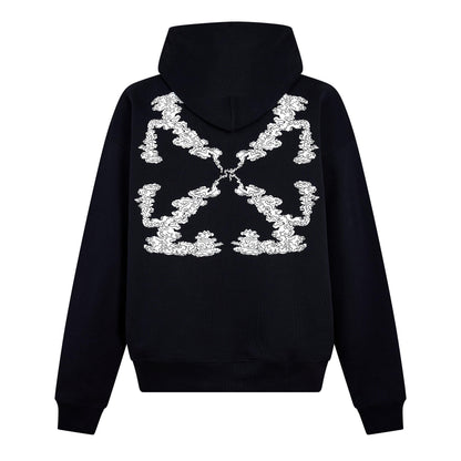 Cloud Arrow Sketch Pull Over Hoodie