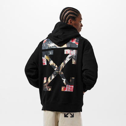 Paint Arrow Pull Over Hoodie